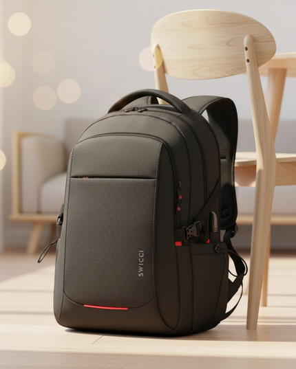 laptop rucksack 17 zoll swiss design schloss - lifestyle
