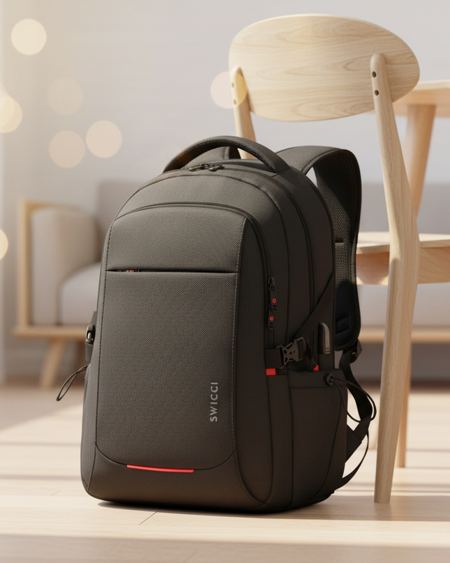 laptop rucksack 17 zoll swiss design schloss - lifestyle