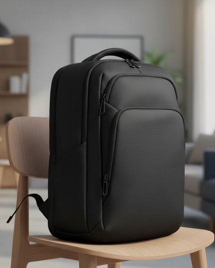 laptop rucksack 17.3 zoll pu clean business herren schwarz - lifestyle