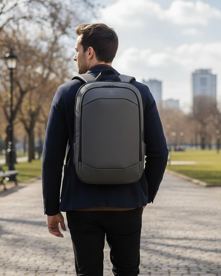 laptop rucksack 17 zoll business herren - in-use