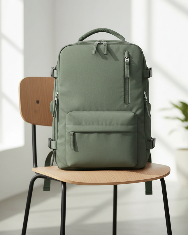 laptop rucksack 17 zoll easyjet kabine 45x36x20 usb - lifestyle