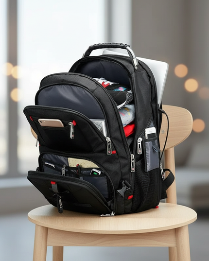 laptop rucksack 17 zoll multifunktional usb swiss - lifestyle