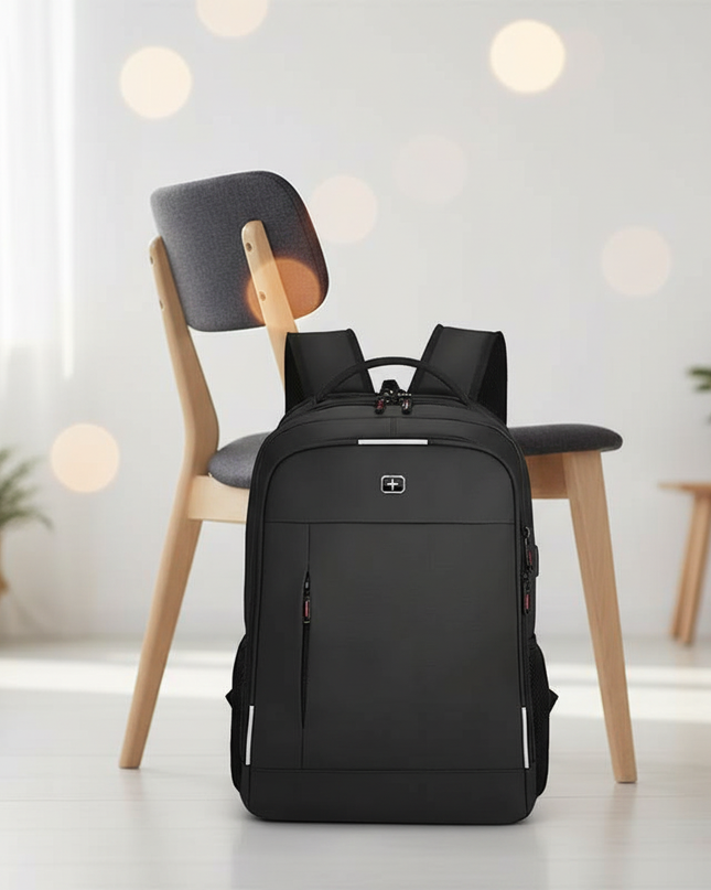 laptop rucksack 17 zoll swiss cross reflektoren - lifestyle