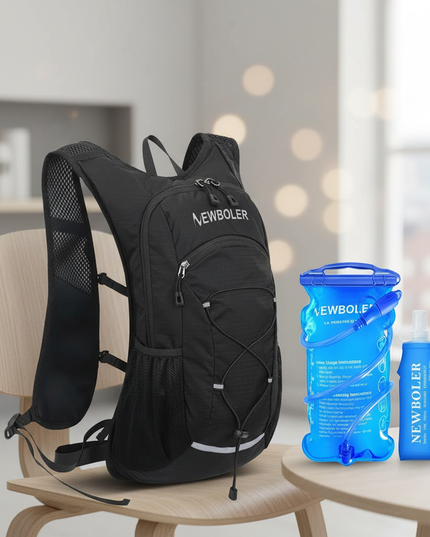 laptop rucksack fahrrad 20l trinkblase faltflasche leicht - lifestyle