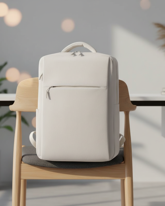 laptop rucksack weiss business pendler - lifestyle