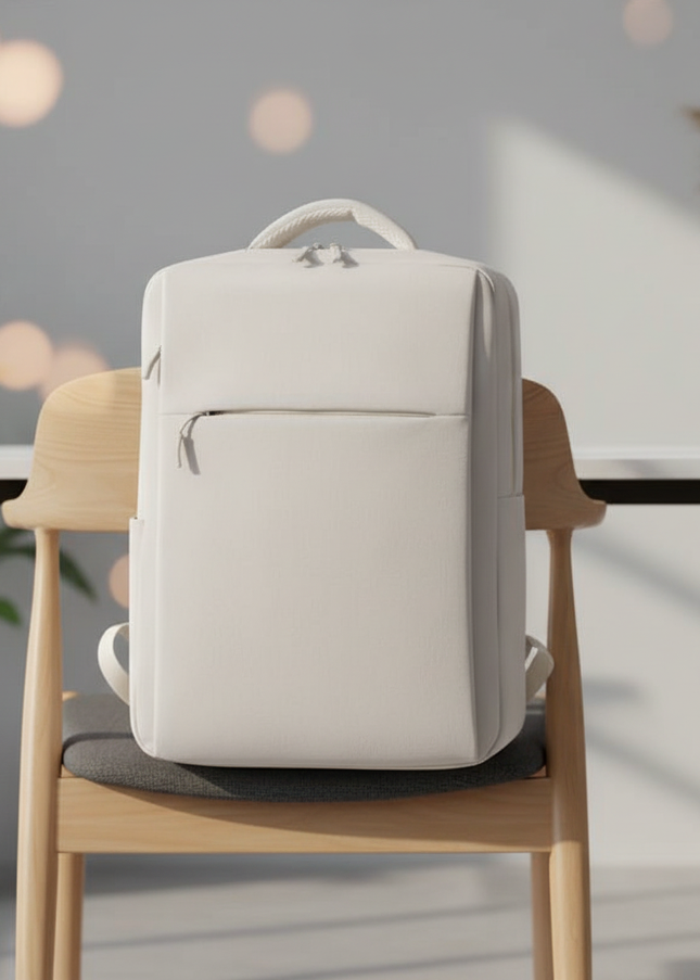 laptop rucksack weiss business pendler - lifestyle