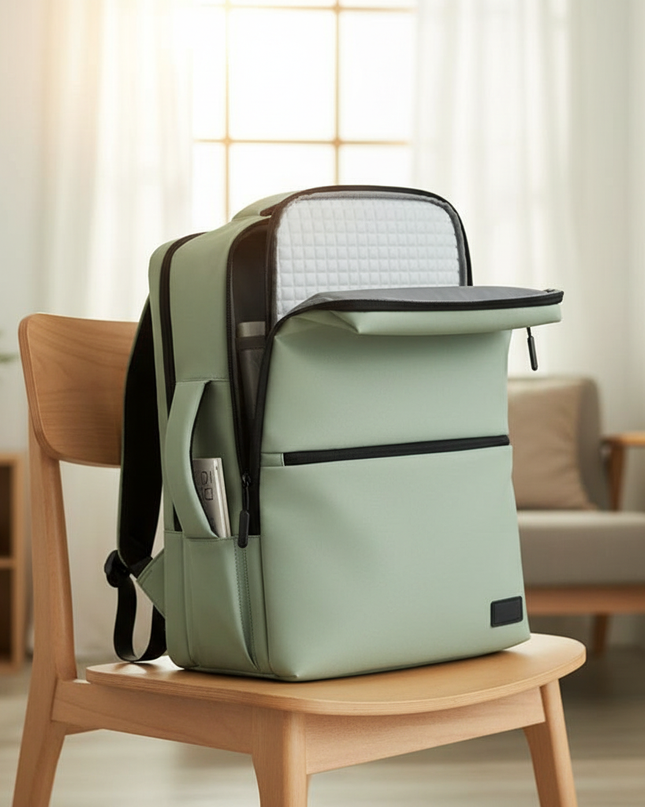 laptop rucksack mintgruen business stossfest usb leicht - lifestyle