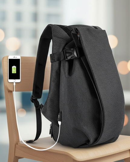 laptop rucksack tropfenform design 17 zoll usb - lifestyle