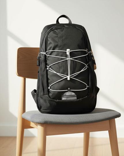 laptop rucksack fahrrad pendler sport schwarz reflektoren - lifestyle