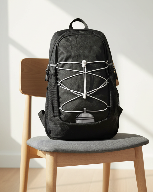laptop rucksack fahrrad pendler sport schwarz reflektoren - lifestyle