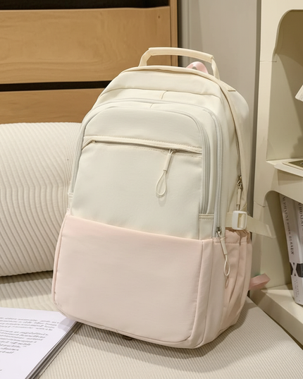 laptop rucksack pastell damen minimalistisch uni - lifestyle