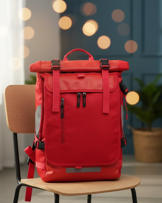 laptop rucksack sportlich rolltop farbig - lifestyle