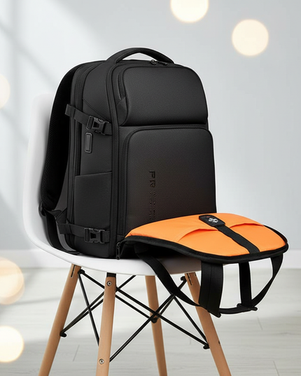 laptop rucksack 16 zoll eva erweiterbar orange futter - lifestyle