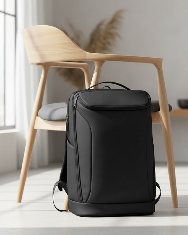 laptop rucksack 17 zoll premium business schwarz - lifestyle