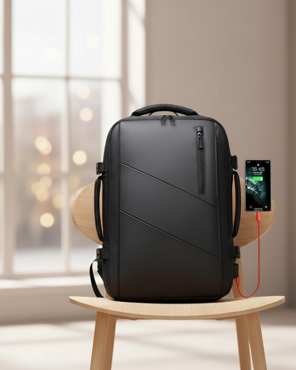 laptop rucksack 17 zoll erweiterbar business pendler - lifestyle