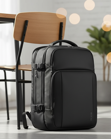 laptop rucksack business 15 zoll schnallen - lifestyle