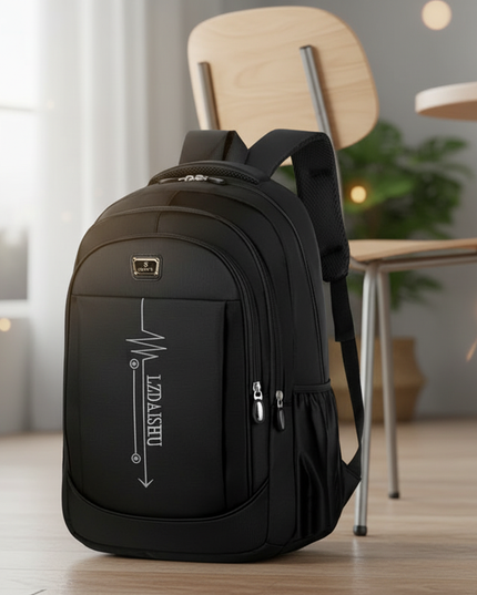 laptop rucksack oxford herren schule heartbeat logo gross - lifestyle