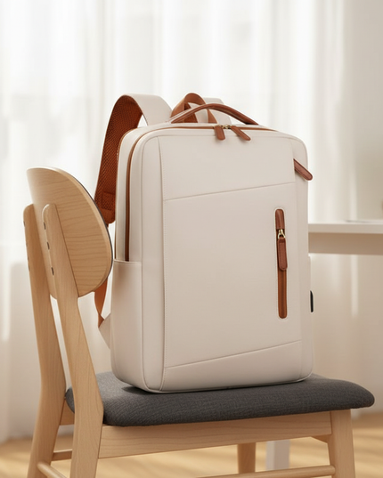 laptop rucksack elegant damen buero - lifestyle