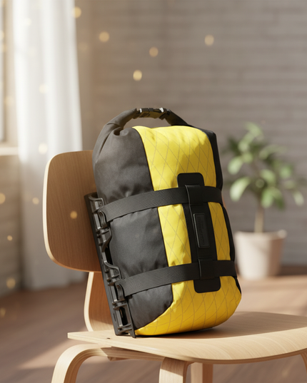 laptop rucksack fahrrad leicht pendler nylon schwarz uni - lifestyle