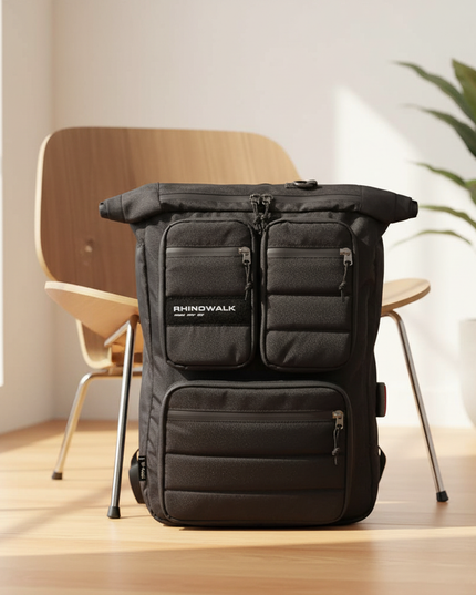 laptop rucksack rhinowalk 25l wasserdicht fahrrad roll - lifestyle