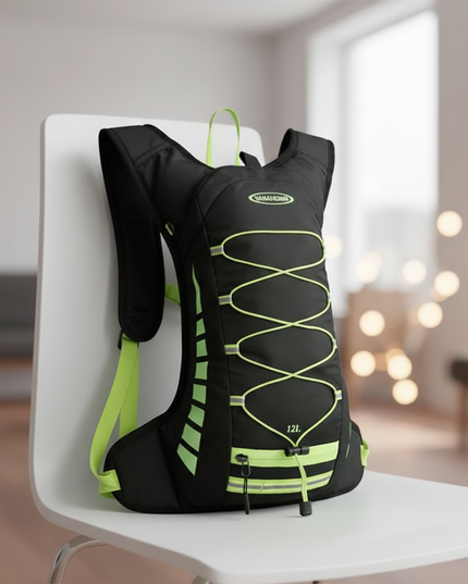 laptop rucksack fahrrad 20 liter trinkblase helmhalter - lifestyle