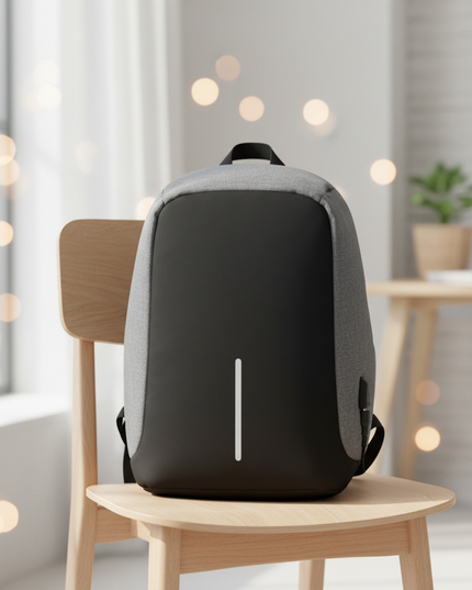 laptop rucksack anti diebstahl zweifarbig usb - lifestyle