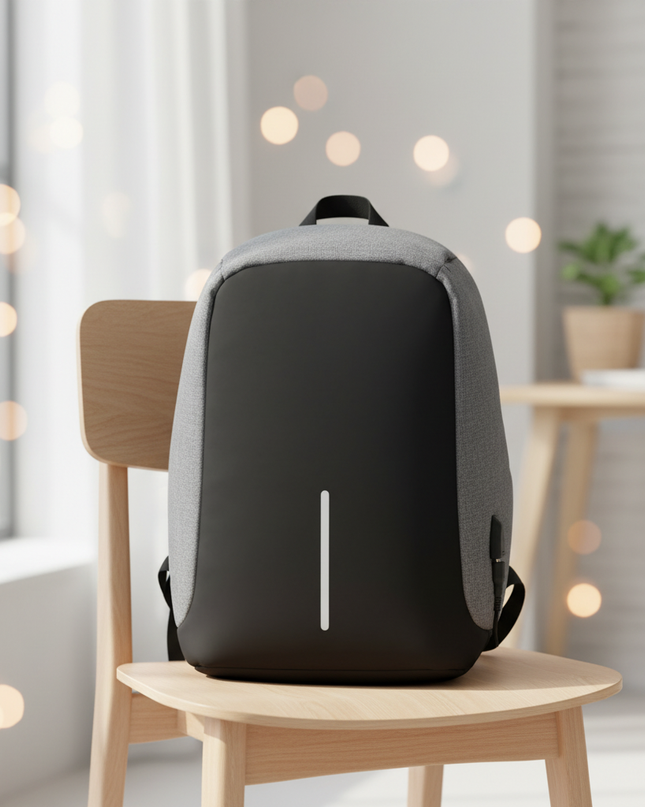 laptop rucksack anti diebstahl zweifarbig usb - lifestyle