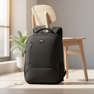 laptop rucksack kono de lager usb meliert business schwarz - lifestyle